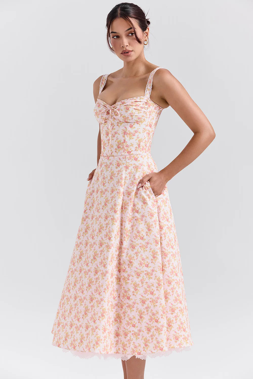 Vestido Midi Floral Tivoli