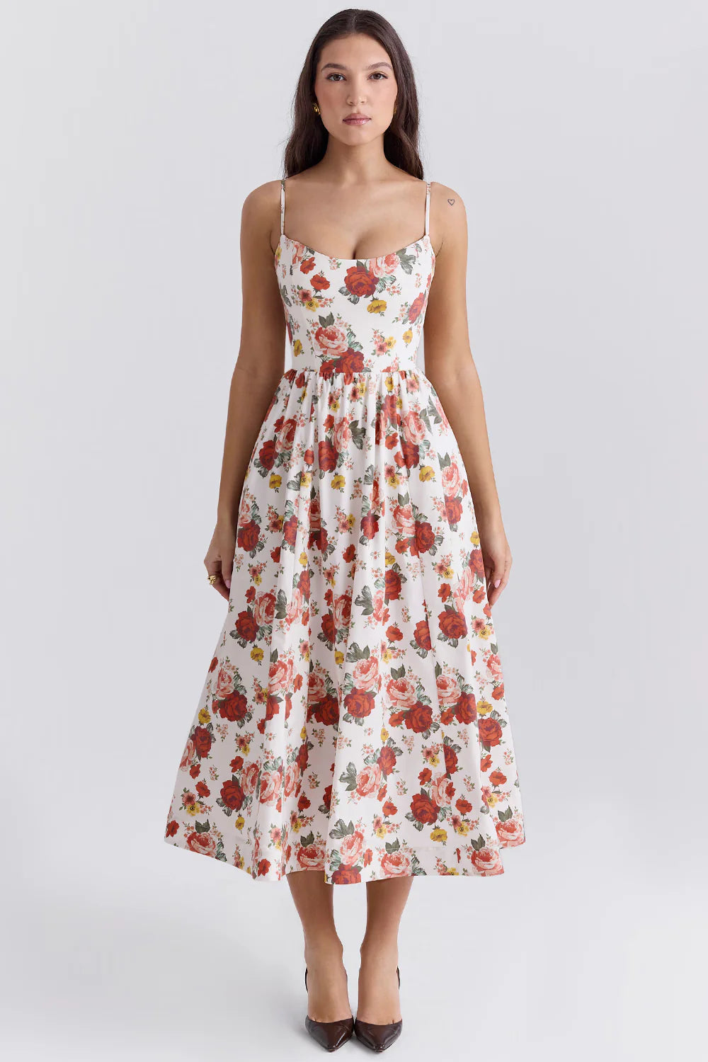 Vestido Midi Floral Bisenzio