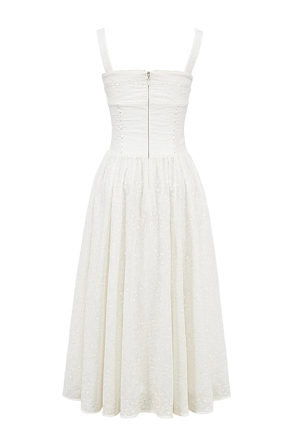 Vestido Midi Branco Sanremo