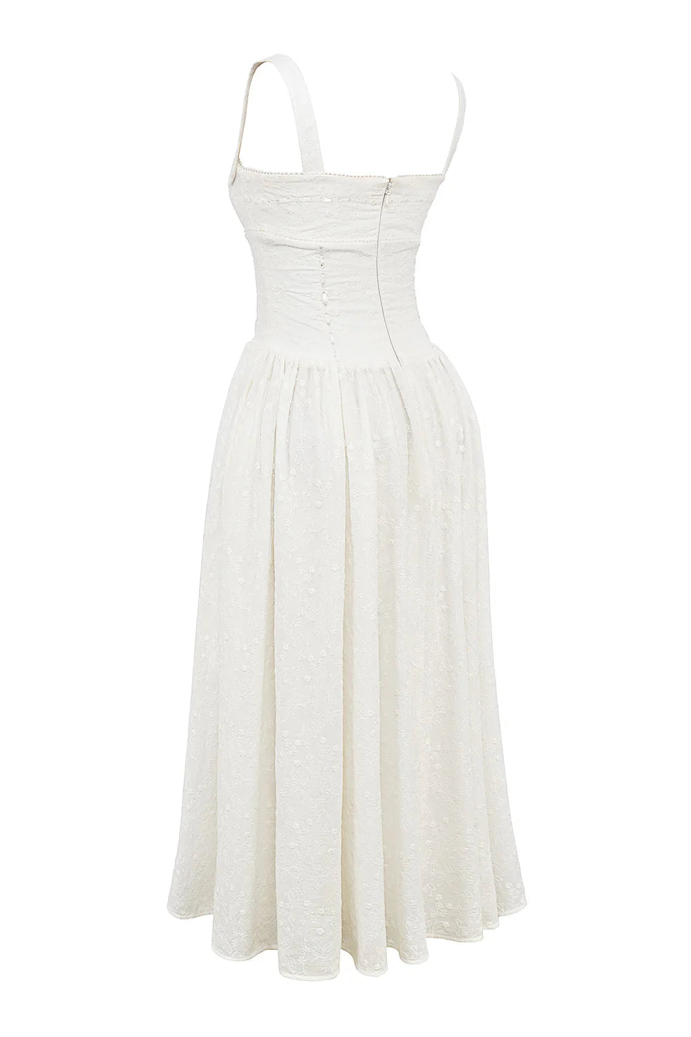 Vestido Midi Branco Sanremo