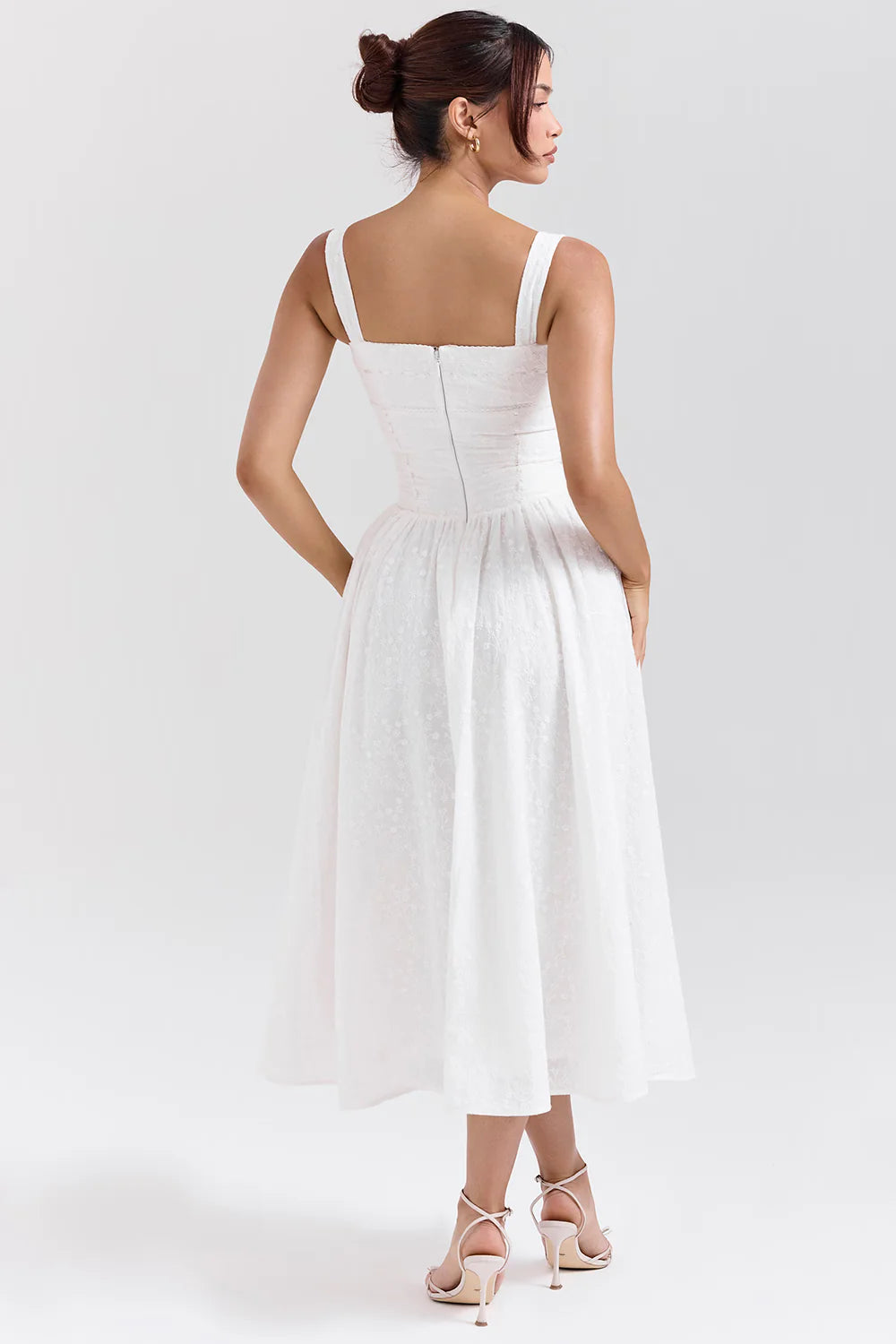 Vestido Midi Branco Sanremo