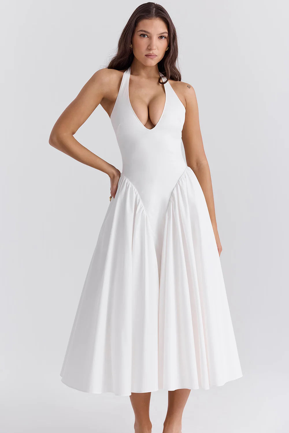 Vestido Midi Branco Urbino