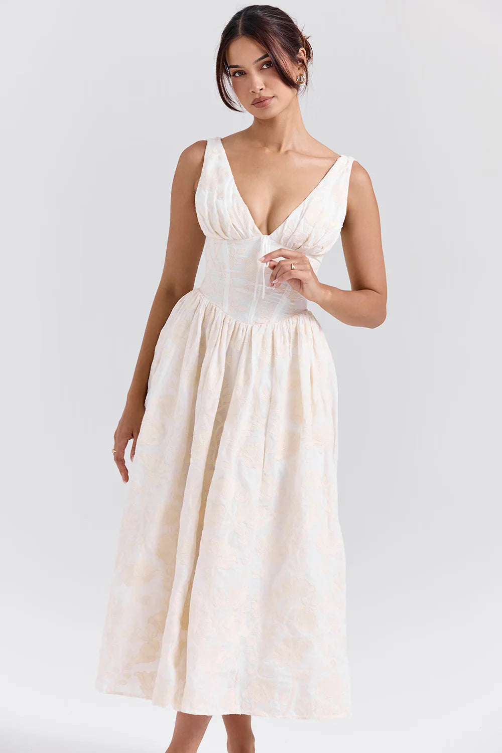 Vestido Midi Branco Marano