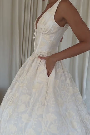 Vestido Midi Branco Marano