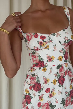 Vestido Midi Floral Mugnano