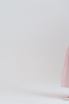 Vestido Midi Rosa Modelador Sem Alça Modelo Nocera